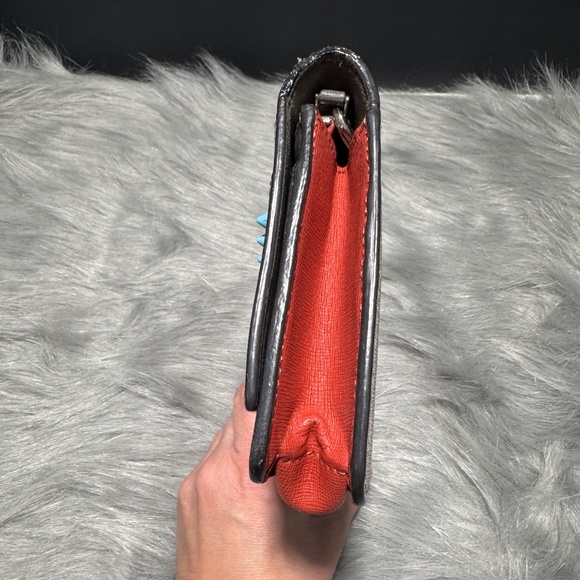 Fendi Monster Bug Pink Leather Wallet on a Chain~With COA - Picture 3 of 11